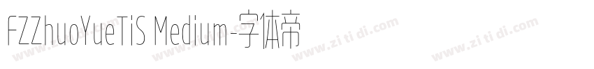 FZZhuoYueTiS Medium字体转换